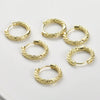 Wholesale Ear Jewelry Accessories Copper Electroplated Round Chainshaped Ring Ear Buckle Earrings