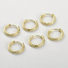 Wholesale Ear Jewelry Accessories Copper Electroplated Round Chainshaped Ring Ear Buckle Earrings
