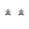 Wholesale Ear Jewelry Copper Inlaid Zircon Geometric Fivepointed Star Heart Women's