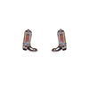 Wholesale Ear Jewelry Copper Inlaid Zircon Geometric Fivepointed Star Heart Women's