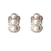 Wholesale Ear Jewelry French Retro Style Geometric Cshaped Copper Electroplating Zircon Pearl Earrings