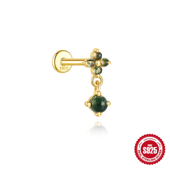Wholesale Ear Jewelry S925 Sterling Silver Geometric Environmentally Friendly Electroplated