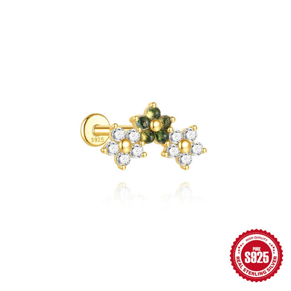 Wholesale Ear Jewelry S925 Sterling Silver Geometric Environmentally Friendly Electroplated