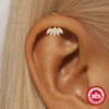Wholesale Ear Jewelry S925 Sterling Silver Geometric Marquise Style Environmentally Friendly Electroplated Unisex