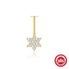 Wholesale Ear Jewelry S925 Sterling Silver Geometric Marquise Style Environmentally Friendly Electroplated Unisex