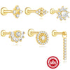 Wholesale Ear Jewelry S925 Sterling Silver Geometric Style Environmentally Friendly Electroplated