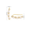 Wholesale Ear Jewelry 925 Sterling Silver Small Fresh Style Geometric Inlaid Zircon For Women