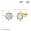 Wholesale Ear Jewelry 925 Sterling Silver Star Electroplated For Women