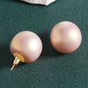 Wholesale Ear Nail Copper S925 Silver Needle Simple Geometric Dripping Oil Pearl Women's