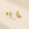 Wholesale Ear Nail S925 Silver Drop Shape Electroplated For Women