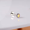 Wholesale Ear Nail Stainless Steel Gold Plated Inlaid With Artificial And Semiprecious Stones Geometric Style