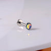 Wholesale Ear Nail Stainless Steel Gold Plated Inlaid With Artificial And Semiprecious Stones Geometric Style