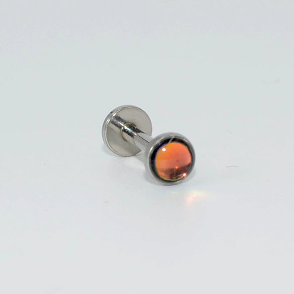 Wholesale Ear Nail Stainless Steel Gold Plated Inlaid With Artificial And Semiprecious Stones Geometric Style