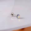 Wholesale Ear Nail Stainless Steel Gold Plated Inlaid With Artificial And Semiprecious Stones Geometric Style