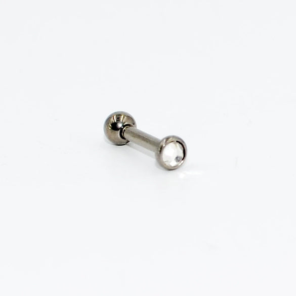 Wholesale Ear Nails And Cartilage Nails G23 Pure Titanium Cz Gemstone Electroplated