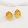 Wholesale Ear Studs And Earrings Copper Geometric Gold Plated Cartoon Style
