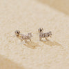 Wholesale Earring 925 Silver Geometric Diamond Rivet Screw Style