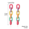 Wholesale Earrings Acrylic Geometric Baking Paint Style