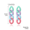 Wholesale Earrings Acrylic Geometric Baking Paint Style