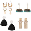 Wholesale Earrings Alloy Acrylic Shell Pearl Geometric Style Electroplating Women's