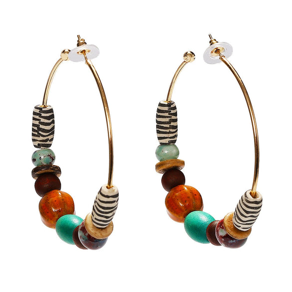 Wholesale Earrings Alloy Acrylic Shell Pearl Geometric Style Electroplating Women's