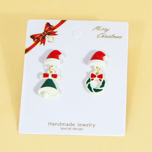Wholesale Earrings Alloy Cute Festival Elements Bow Cartoon Character