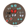 Wholesale Earrings Alloy Turquoise Geometric Street Style Electroplating For Women