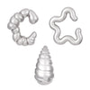 Wholesale Earrings Ccb Material Geometric Style Oval Hollow Electroplated Ear Clip
