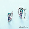 Wholesale Earrings Copper Animal Zodiac Geometric Zircon Jewelry Lovely Style