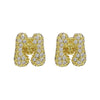 Wholesale Earrings Copper Balloon Bubble With Cute Letter Design Electroplated For Women