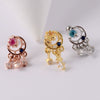 Wholesale Earrings Copper Candycolored Dreamchasing Dragonfly Animal Electroplated Heart Shape