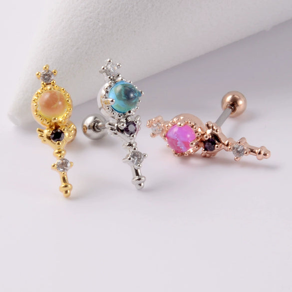 Wholesale Earrings Copper Candycolored Dreamchasing Dragonfly Animal Electroplated Heart Shape