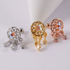 Wholesale Earrings Copper Candycolored Dreamchasing Dragonfly Animal Electroplated Heart Shape