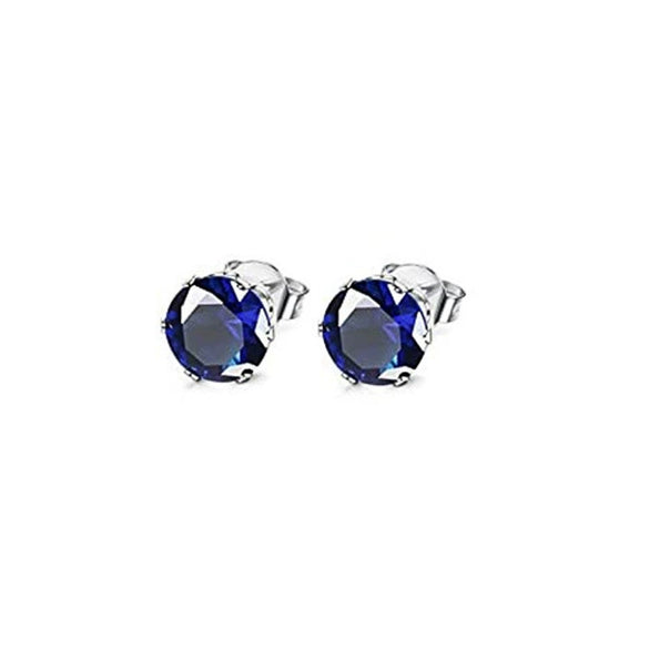 Wholesale Earrings Copper Colorful Zircon Geometric Sixclaw Design