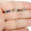 Wholesale Earrings Copper Colorful Zircon Geometric Sixclaw Design