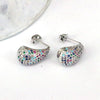 Wholesale Earrings Copper Drop Shape Geometric Set With Diamonds For Women