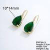 Wholesale Earrings Copper Dropshaped Zircon Micro Inlaid Electroplating For Women