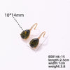 Wholesale Earrings Copper Dropshaped Zircon Micro Inlaid Electroplating For Women