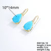 Wholesale Earrings Copper Dropshaped Zircon Micro Inlaid Electroplating For Women