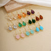 Wholesale Earrings Copper Dropshaped Zircon Micro Inlaid Electroplating For Women