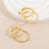 Wholesale Earrings Copper Fashion Geometric Electroplating Heart Shape For Women