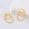 Wholesale Earrings Copper Fashion Geometric Electroplating Heart Shape For Women