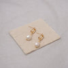Wholesale Earrings Copper Freshwater Pearl Retro Geometric Handmade For Women