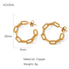 Wholesale Earrings Copper Geometric Cshaped Simple Style Electroplating Design For Women