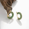 Wholesale Earrings Copper Geometric Inlaid Zircon Unisex