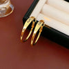 Wholesale Earrings Copper Geometric Letter Electroplated Highend For Women