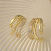 Wholesale Earrings Copper Geometric Micropaved For Women
