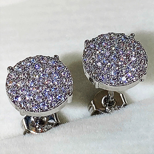 Wholesale Earrings Copper Geometric Micropaved Zircon Inlaid For Women