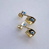 Wholesale Earrings Copper Geometric Oil Dripping Electroplated Jewelry For Women