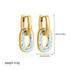Wholesale Earrings Copper Geometric Oil Drop Enamel Style